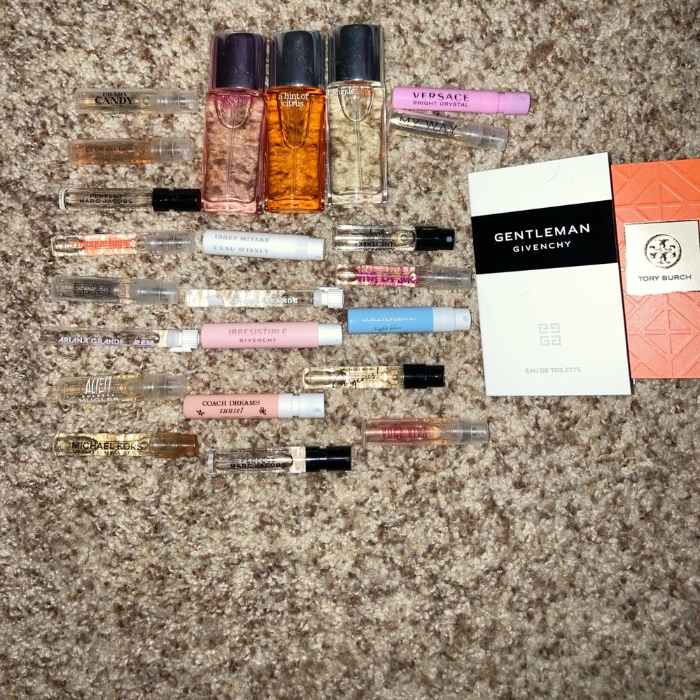 25 Sample perfumes and colognes